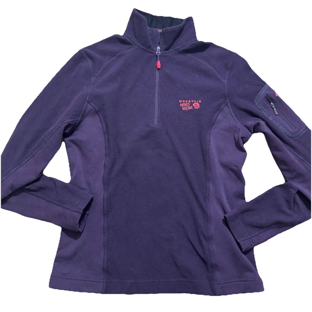 Mountain Hardware Microchill Sweatshirt Womens Small 1/4 Zip Fleece Pullover